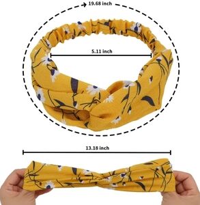 Floral Yellow Headband
